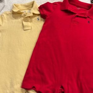 Yellow/red 2  Ralph Lauren romper/onesie 24months
